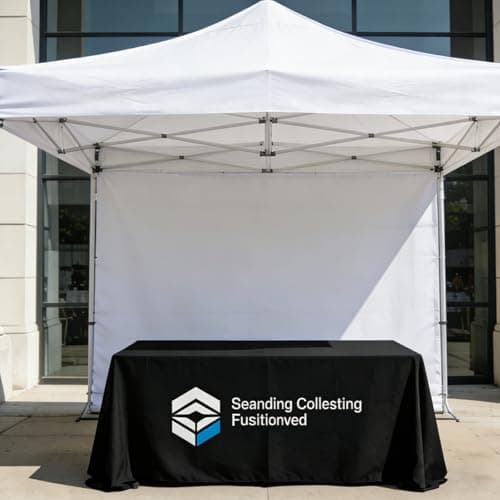 YOUYINYOU Shipping Next Day Custom Table Cloth with Logo Image Text 4/5/6/8/10FT Personalized Table Cloths for Business Tradeshow Events Company School Shop Other Important Events (72x30) - Thumbnail 2