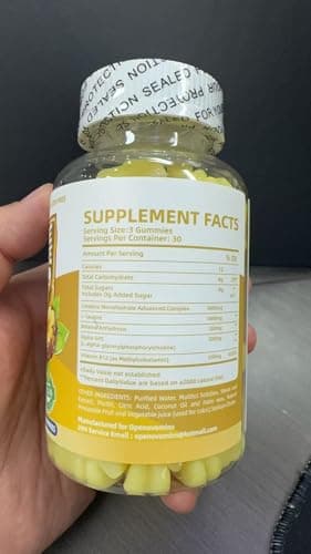 Creatine Monohydrate Gummies Complex for Men & Women -Advanced Formula W/L-Taurine + Vitamin B12, Sugar Free Chewable Supplement,90 Pineapple Gummies - Thumbnail 4