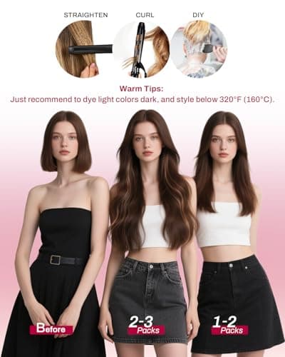 Moresoo Jet Black Clip in Hair Extensions Human Hair 20 inch Remy Straight Double Weft Clip in Human Hair Extensions for Women Jet Black #1 Full Head 7Pcs 120G - Thumbnail 5