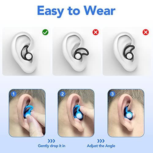 Swimming Ear Plugs Waterproof Earplugs - 3 Pairs Silicone Swim Ear Plugs for Adult Kids, Water Sports Earplugs for Showering, Bathing, Surfing - Keep Ear Water Out - Thumbnail 6