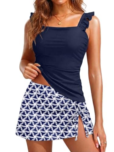 SOTHEA Women Tankini Swimsuits with Skirt - Two Piece Swimsuit Tummy Control Bathing Suits 2026 Swimwear - Image 1