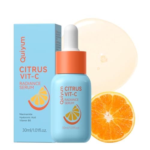 QUIYUM Citrus Vit-C Radiance Serum with Vitamin C, Niacinamide & Hyaluronic Acid – Lightweight Face Serum for Radiance, Hydrated Skin, Glow Up, 30ml (1.01 fl.oz) - Image 1