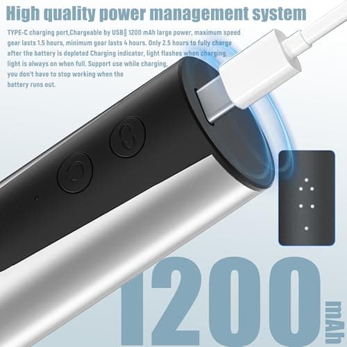 Rechargeable Electric Foot Callus Remover Pedicure Tools for Feet Electric Callus Remover for Feet,Electric Foot File,Heel Scraper for Cracked Heels,Calloused Feet Remover Tool (Silver) - Thumbnail 3