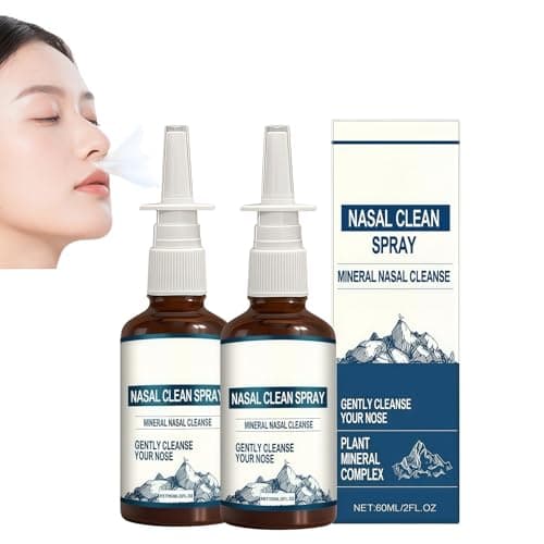 Yszbiay 2-Pack Nasal Spray for Daily Nasal Hygiene – Nasomin Nasal Spray with Iodine & Fulvic Acid, Non-Medicated Fine Mist Nasal Cleanse for Dry Air, Travel & Everyday Use - Image 1