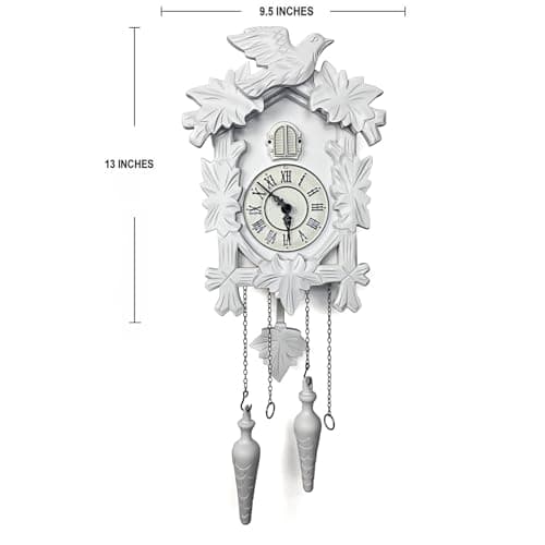 Rylai Vintage Cuckoo Clock Handcrafted Wooden Wall Clock for Home Décor - Thumbnail 2