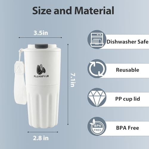 PLCHXFYJR Portable Sunflower Seed Cup with Seed Organizer and Shell Storage, Seed Snack Spit Cup for Outdoor, in Car, Travel and Sports Games. Works with Pistachios (white) - Thumbnail 5