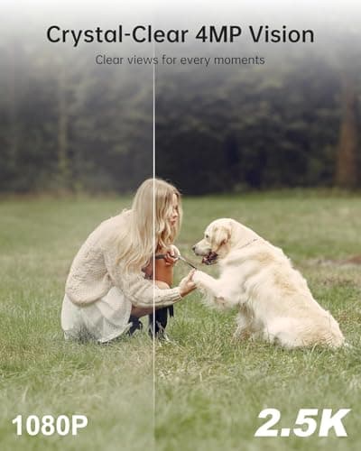 Security Cameras Wireless Outdoor,4MP Outdoor WiFi Wireless Cameras,Outside Battery Powered Camera for Home Security,AI Motion Detection,Color Night Vision,Spotlight,Siren Alarm,SD/Cloud Storage,2Pack - Thumbnail 4