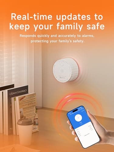 HEIMAN Smart Carbon Monoxide Detector, Wi-Fi Nano CO Alarm, UL 2034 4th Certified, Real-Time App Notifications, Battery Powered, Test-Reset Button, 10-Year Figaro Sensor, Portable for Trave - Thumbnail 5