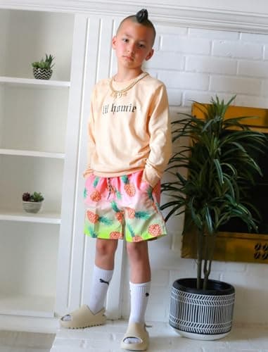 Cozople Boys Quick Dry Swim Trunks Novelty Pineapple Graphic Bathing Suit Swimwear Stretchy Compression Liner No Chafe Swimming Beach Board Shorts for Casual Swimwear with Pockets - Thumbnail 3