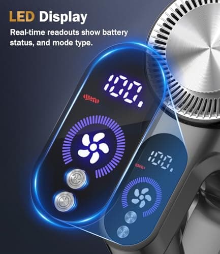 Cordless Vacuum Cleaner, 45Mins Vacuum Cleaners for Home with LED Display, Stick Vacuum Cordless Rechargeable, Wall-mounted Charging, Wireless Vacuum for Home Pet Hair, Carpet, Hardwood Floor - Thumbnail 5