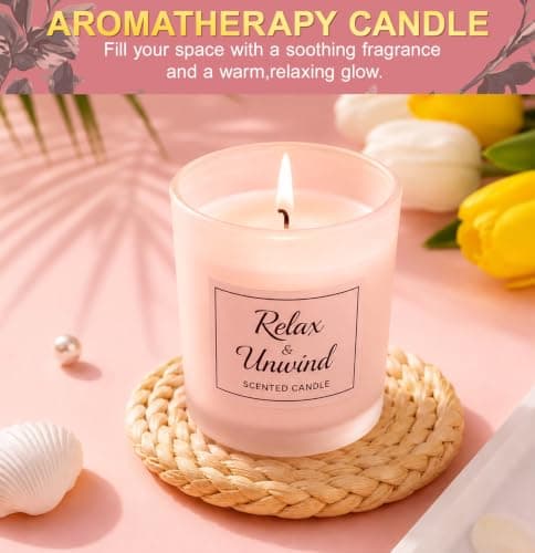 BodyRefresh 10-Piece Gift Basket for Women, Get Well Soon & Thinking of You Gifts for Her, Cozy Self Care Gift Set with Blanket, 20oz Tumbler, Socks, Candle, Bath Bomb for Mom Friend Sister - Thumbnail 6