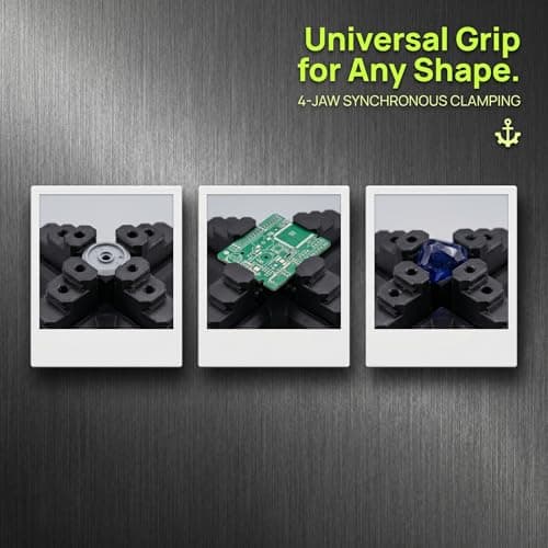 Multi-Function 4-Jaw PCB Soldering Fixture | 3D Printed Adjustable Vise Clamp for Circuit Board Repair, Electronics, Chips & Small Parts (HEIBAI) - Thumbnail 5