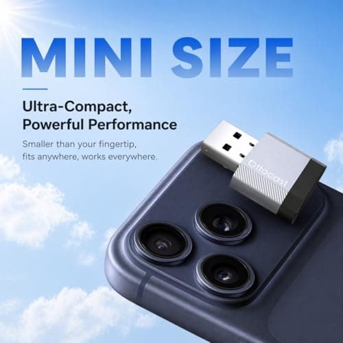 OTTOCAST Mini Nova, 2 in 1 Wireless Carplay & Android Auto Adapter, Plug & Play 2026 Upgraded with AI Assistance (ChatGPT, Gemini, Claude) - Thumbnail 5