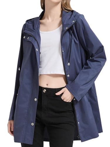Orolay Rain Jacket Women Waterproof with Hood Anorak Rain Coats for Women Windbreaker - Image 1