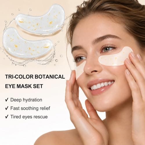 Under Eye Patches For Puffy Eyes and Dark Circles, Soothing Hydrating Eye Mask with Calendula, Green Tea, Retinol - Eye Treatment Skincare Gift for Men & Women (30 Pairs) - Thumbnail 6