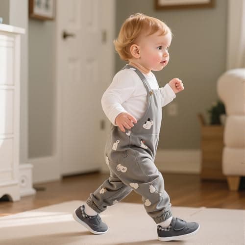 STQ KIDS Toddler Wide Toe Box Shoes Barefoot Shoe Girls Kids Walking Girl Sneakers Non-Slip Lightweight Comfortable First Walking Tennis Outdoor Activities Dark Grey Little Kid Size 11 - Thumbnail 2