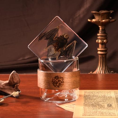Taxidermy Bat, Real Bats Specimens High Quality Resin Animals for Science Classroom Science Education, Bat Decor Great Gift for Taxidermy, Animal Skull, Oddities, Biology (3 x 3 x 1 inch) - Thumbnail 5