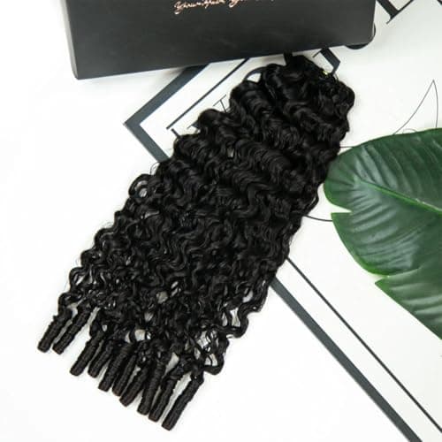YWIGS Burmese Curly Human Crochet Hair for Miracle Knots 22" NC 100 Strands - Thumbnail 5