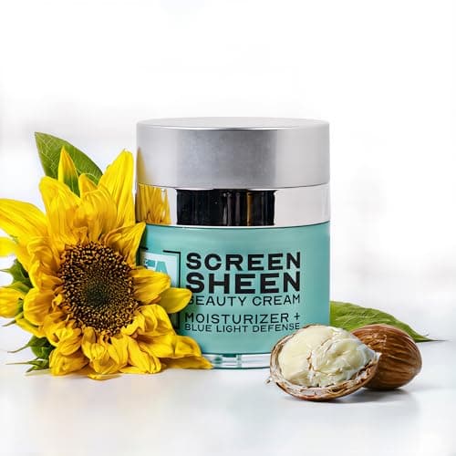 SurFACE Face Moisturizer with Microalgae, Retinol, Squalane Hydrating Blue Light Defense Cream Screen Sheen 1.7 oz - Image 1