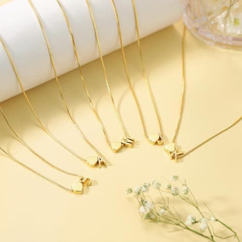 BAYLAY Mothers Day Gifts for Women Mom Grandma Daughter, Gold Initial Necklaces for Women Teen Girls 18K Gold Plated Letter K Initial Necklace Heart Necklace Gold Necklaces Jewelry Birthday Gifts - Thumbnail 5