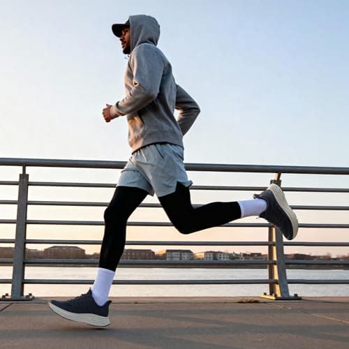 NORTIV 8 Men's Slip On Walking Shoes Cushioning Hands Free Non Slip Comfortable Workout Running Tennis Jogging Athletic Gym ActiveFloat Fashion Sneakers,Size 13,Blue,SNRS24009M-L - Thumbnail 3