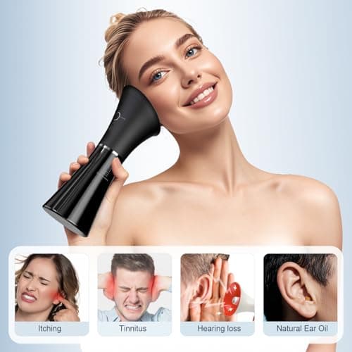 Electric Ear Wax Removal System, Water Powered Ear Cleaning Tool with Irrigation Flusher, 6 Tips, 4 Pressure Settings - Safe & Effective for Ear Wax Buildup Flushing and Cleaning - Thumbnail 3