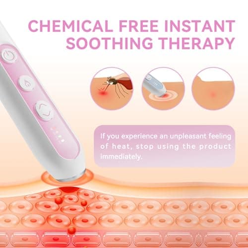 Berrcom Insect Bite Relief Device, Chemical-Free Bug Bite Healer for Mosquito Bites, Heat Itch Relief Tool for Swelling & Itching, Rechargeable & Portable - Thumbnail 3