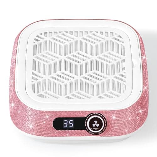 CHRISTINE SHELLY Nail Dust Collector, 3500 RPM Professional Dust Collector Nail Tech, Powerful Vacuum Fan Vent Dust Collector Extractor Dust Suction Machine for Acrylic Nails Polishing, Salon&Home - Image 1