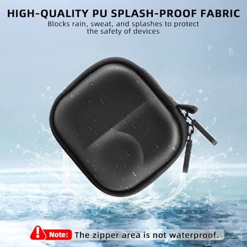 Flymile Osmo Nano Carrying Case (for Cage), Storage Small Bag for DJI Osmo Nano, Travel PU Hard Shell Portable Cover Protector With Carabiner & Wrist Strap Camera Protective Accessories - Thumbnail 6