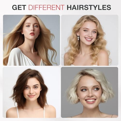 TANSHINE Thermal Brush,1.5 inch Hot Curling Brush Blowout,Heated Round Curling Iron Brush with Dual Voltage for Blowout Look,Hair Curler Volumizing Brush,Hair Curling Wands Bruah for Travel,Black - Thumbnail 3