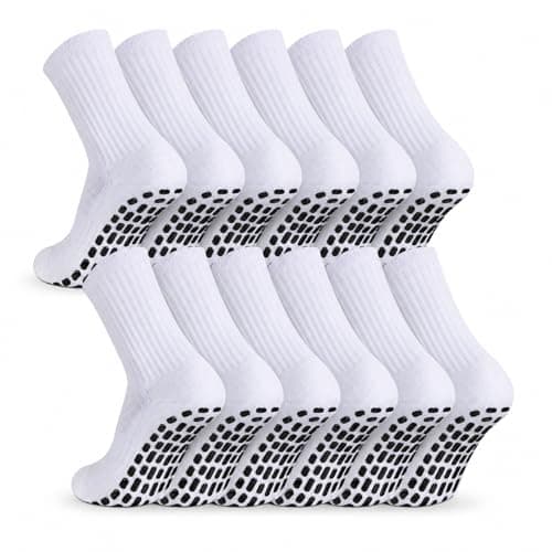 GEDOH Grip Soccer Socks Non Slip Sports Football Basketball Grip Pads Socks for Men2/4/6 - Image 1