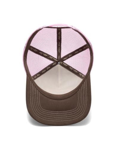 Aelfric Eden Trucker Hat Color Block Mesh Snapback Baseball Cap Brown Pink - Thumbnail 5