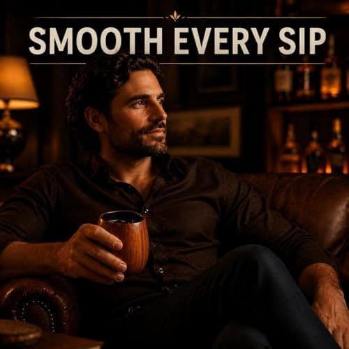 Lotnafee 2 Pack Charred Wooden Whiskey Glasses – Bourbon Tumblers for Men with Burnt Interior – Old Fashioned Cocktail Cups – Gifts for Dad, Men, Brother, or Whiskey Lovers - Thumbnail 4