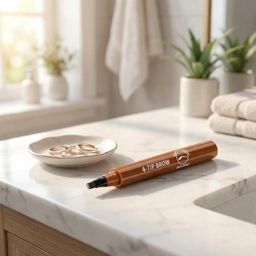 2PCS Magic Eyebrow Pencil, 2026 New 3D Waterproof 4 Head Split Waterproof Long lasting Wild Eyebrow Pencil, Makeup Natural Gap Filling Long-Lasting Eyebrow Pen Stay on All Day (Dark brown) - Thumbnail 5