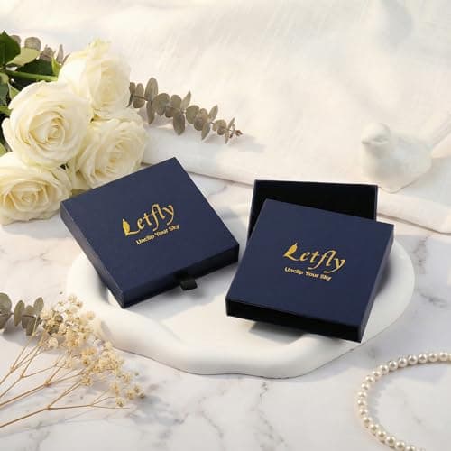 LETFLY Initial Gold Necklaces for Women, 18K Gold Plated Letter Layering Necklace Square Shaped Pendant with Adjustable Paperclip Chain for Womens Jewelry Gifts Alphabets Y - Thumbnail 6