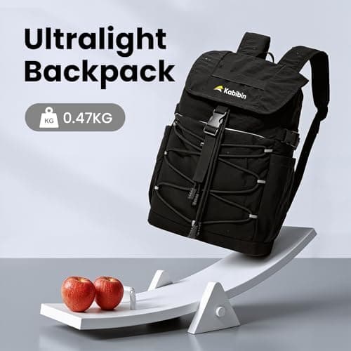 Kabibin Travel Backpack for Women Men, Carry On Laptop Backpack fits 16'' Laptop, Lightweight Waterproof Nylon Casual Daypack with Multiple Pockets, Basics Bag for Outdoor, School, Walking, Hiking. - Thumbnail 2