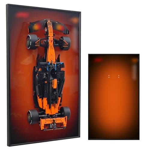 WETCEAOM Display Wallboard Compatible with Lego Technic McLaren MCL39 42228 Car Wall Mount, Display Frame Compatible with Lego Technic Display Frame for Wall Mount (No Model) - Image 1