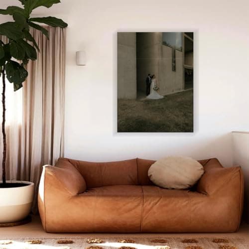 Sunook Custom Canvas Prints Personalized Photo Wall Art Decor, 12-Color HD 300 DPI Printing, Solid Pine Wood Frame, Waterproof Canvas, Ready to Hang Gift for Wedding Family Pet Memorial 24 * 36inch - Thumbnail 5