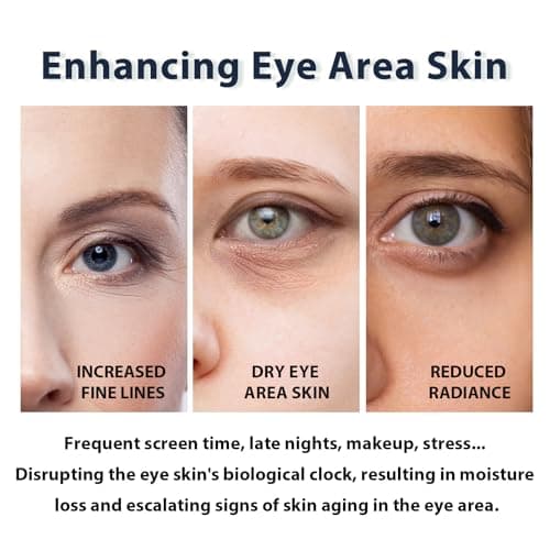 DEBAIY 3% Caffeine Eye Cream for Dark Circles Puffiness & Bags Under Eyes Night Cream (3 Pack 15g Each) - Thumbnail 5