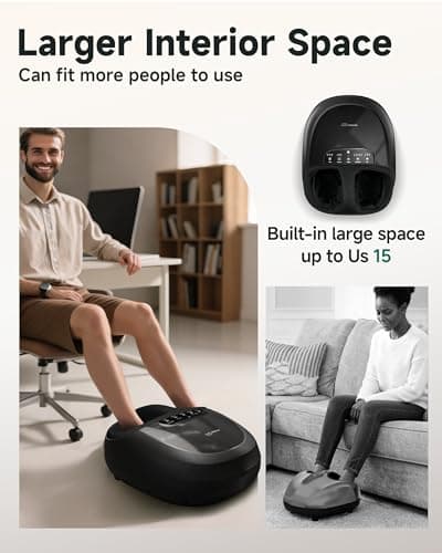 Snailax Shiatsu FSA Foot Massager Plantar Fasciitis Neuropathy,HSA Eligible Feet Massage Machine with Heat,Kneading,Rolling,Scratch,Remote Control,Feet Warmer/Heater - Thumbnail 6