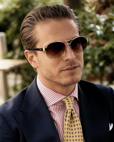 CARFIA Pilot Polarized Sunglasses for Men Women UV400 Vintage Retro Style Driving Sun glasses - Thumbnail 2