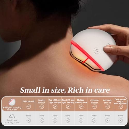 AVORLA LED Gua Sha Facial Tool with Heat and Microcurrent, Skin Toning Device, Skin Light Therapy Anti-Aging/Anti-Wrinkles,face Lift, Eye/face Puffiness, Skin Firm - Thumbnail 4