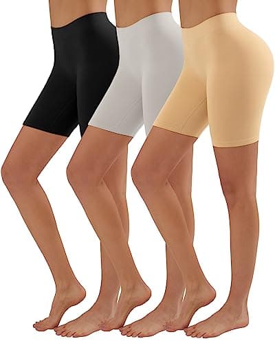 YADIFEN Slip Shorts for Under Dresses Women Seamless Anti Chafing Underwear Shaping Boyshort Smooth Thigh Biker Short Panties - Image 1