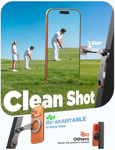 Chfeila Men Golf Gifts for Fathers Day Alloy Magnetic Golf Cart Phone Holder for iPhone [Ultra Magnet] Dad Gifts for Fathers Day,Birthday Gift for Men Husband Him Boyfriend Grandpa from Daughter Wife - Thumbnail 4