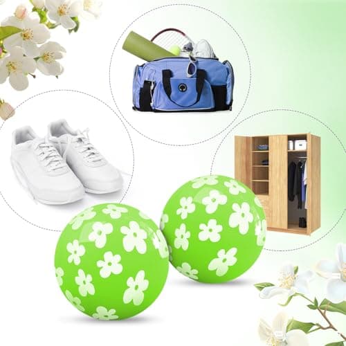 SCENTORINI Shoe Deodorizer Balls, Fresh Jasmine Scent * 6, Sneaker Deodorizer Balls Odor Eliminator, Long Lasting Shoe Fresheners for Smell Boots, Locker Gym Bag, Drawers, Small Spaces - Thumbnail 5