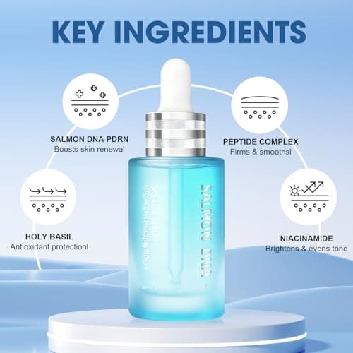 Salmon DNA PDRN Peptide Serum – Hydrating, Firming & Brightening, Uneven Skin Tone, 1.01 fl.oz. - Thumbnail 4