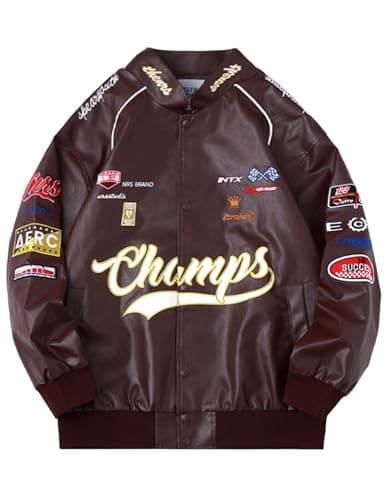 Aelfric Eden Faux Leather Jacket Oversized Racing Motorcycle Jackets Moto Coats Unisex Trendy Streetwear Jacket - Image 1