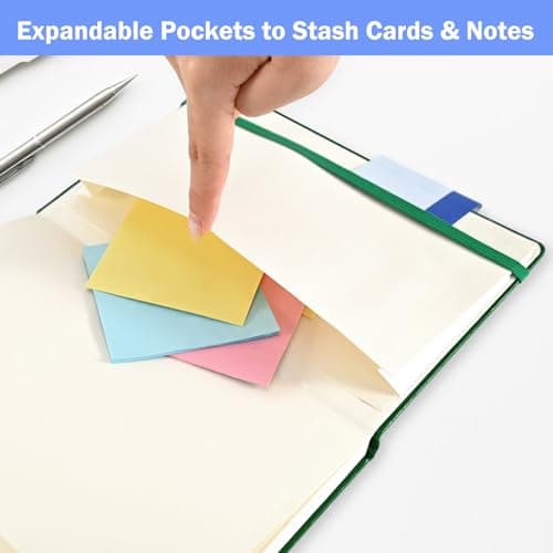 SUQJOY Lined Journal Notebooks, 4 Pack 160 Pages, 5.5x 8.2-Inch Journals for Women Men, Hardcover Notebook with 100 gsm Thick Paper, A5 Size College Ruled Notebook for Writing/Travel/Work (Assorted Color-4 Pack) - Thumbnail 6