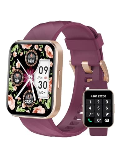 Smart Watches for Women, Answer/Make Calls, 1.85" HD Smart Watch for iPhone Android Phones, Fitness Tracker with Heart Rate Monitor Sleep Tracker Steps Counter 100+ Sport Modes IP68 Waterproof