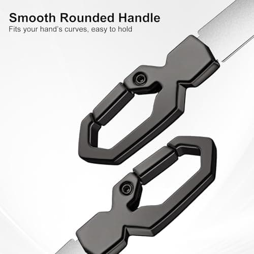 Metal Nail File Keychain Stainless Steel Double-Sided, Fingernail & Toenail Grooming Tool for Men & Women, Durable Portable File with Fine Grit for Home & Travel (Gray) - Thumbnail 4